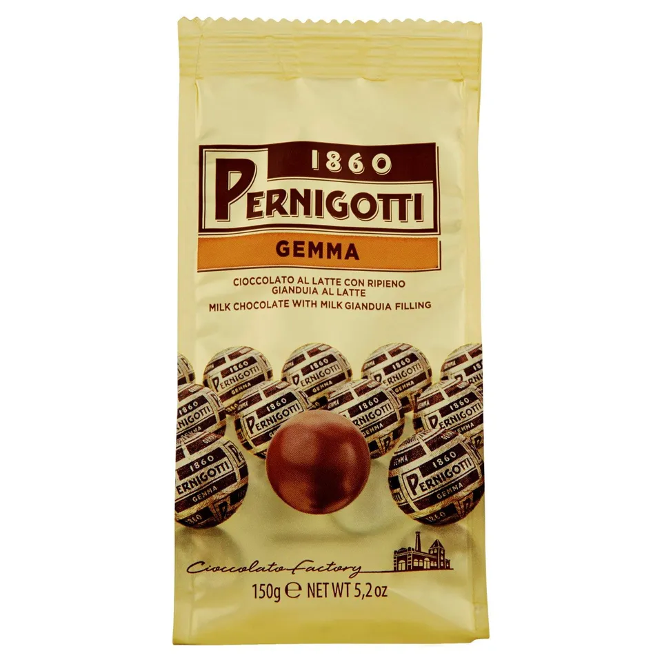 pernigotti-praline-gemma-classica-latte-con-gianduia-150-g image 1