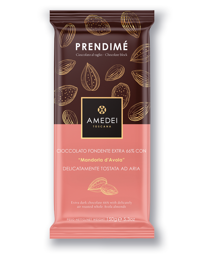 amedei-prendim-fondente-con-mandorla-150g-barra-cioccolato-e-mandorle-avola image 1