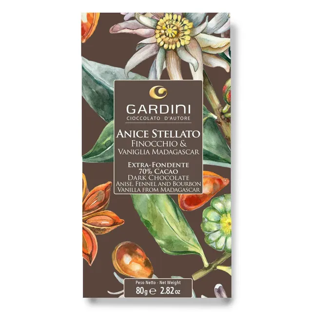 gardini-spices-bar-cioccolato-extra-fondente-70-con-anice-stellato-finocchio-e-v image 1