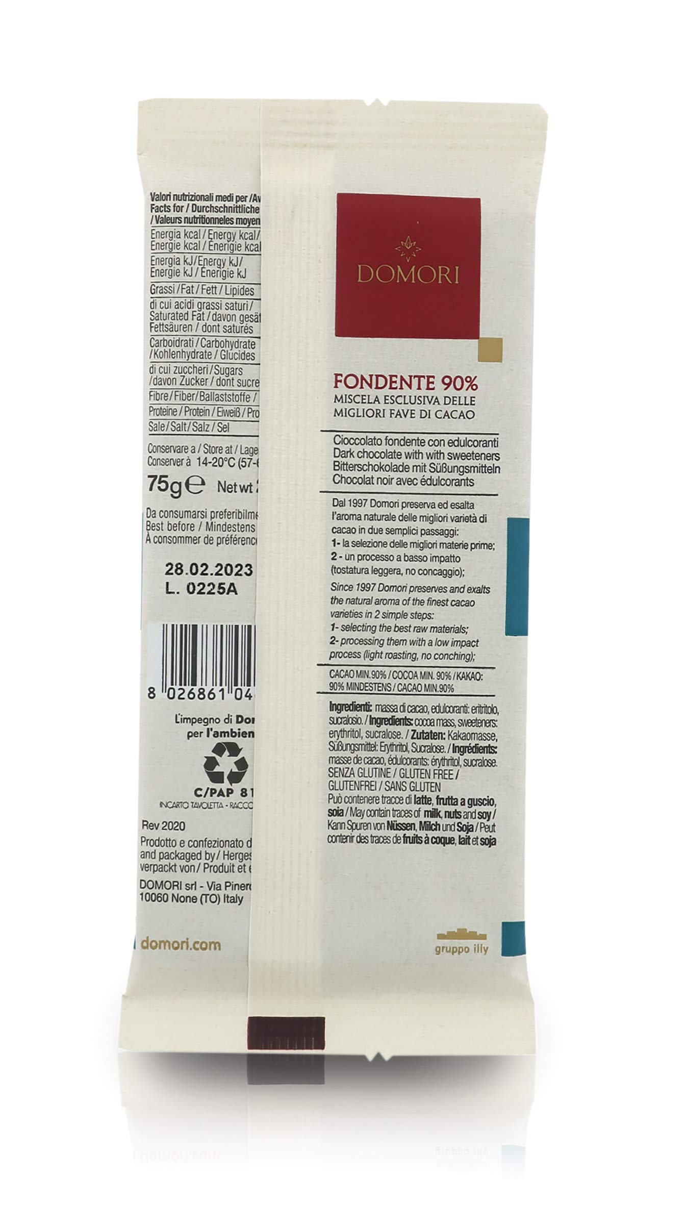 domori-blend-line-tavolette-cioccolato-fondente-90-senza-zucchero-12x75g-900g image 4