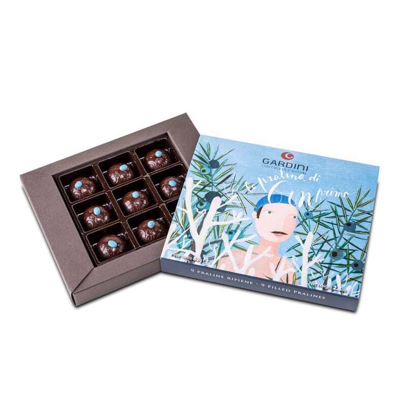 gardini-praline-gin-primo-praline-di-cioccolato-ripiene-confezione-9-pezzi image 1