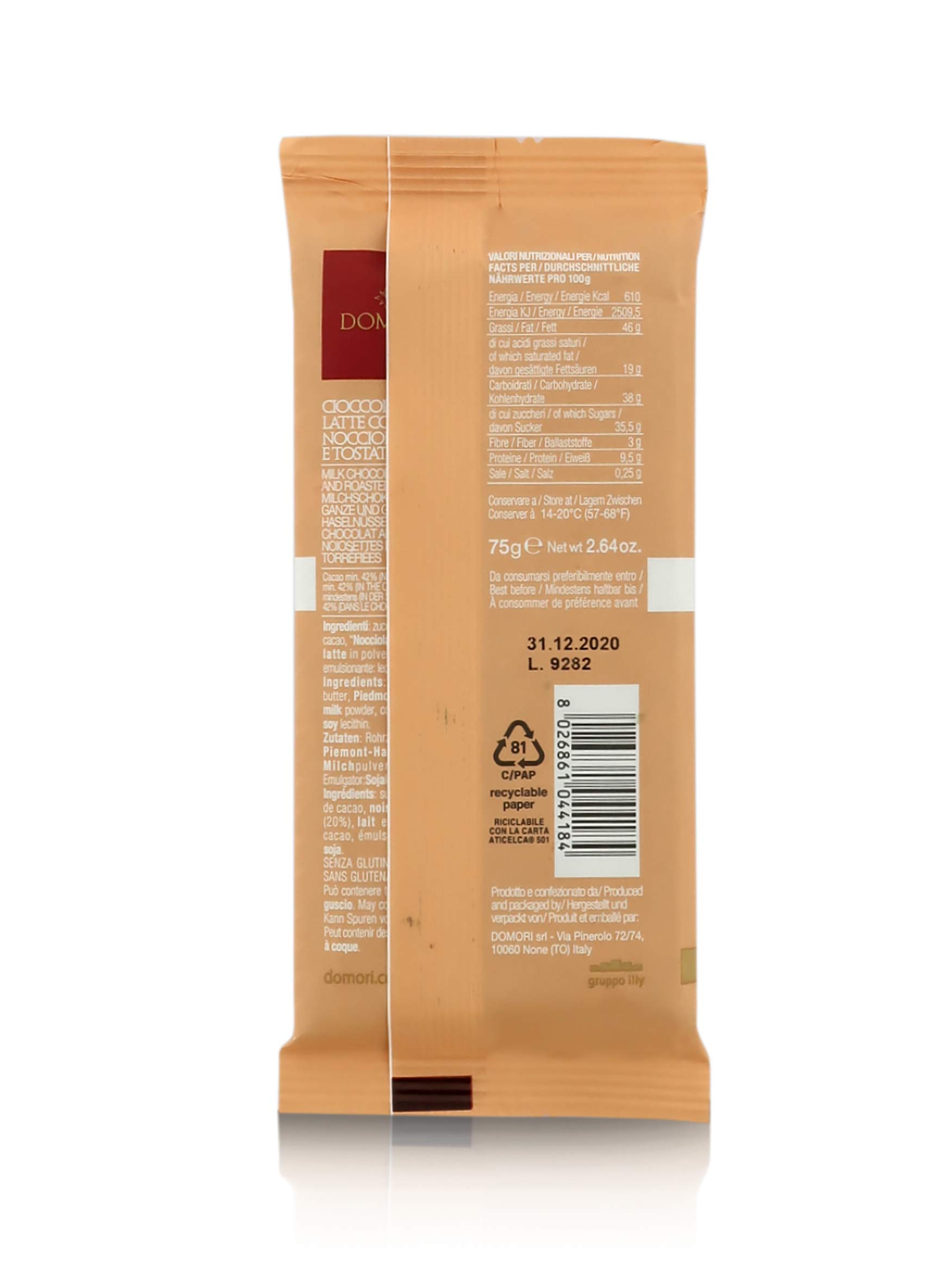 domori-tavoletta-cioccolato-al-latte-con-nocciole-intere-piemonte-igp-12x75g image 4