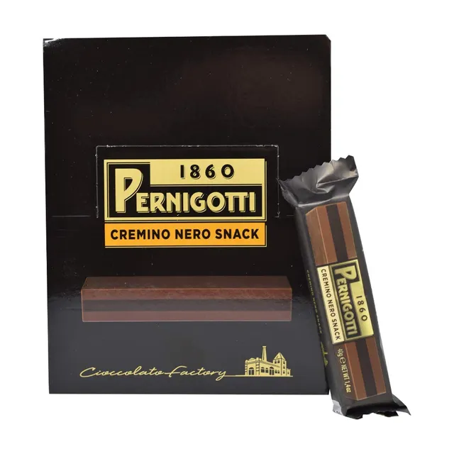 pernigotti-cremino-nero-barretta-snack-gianduia-fondente-21-x-40g image 1