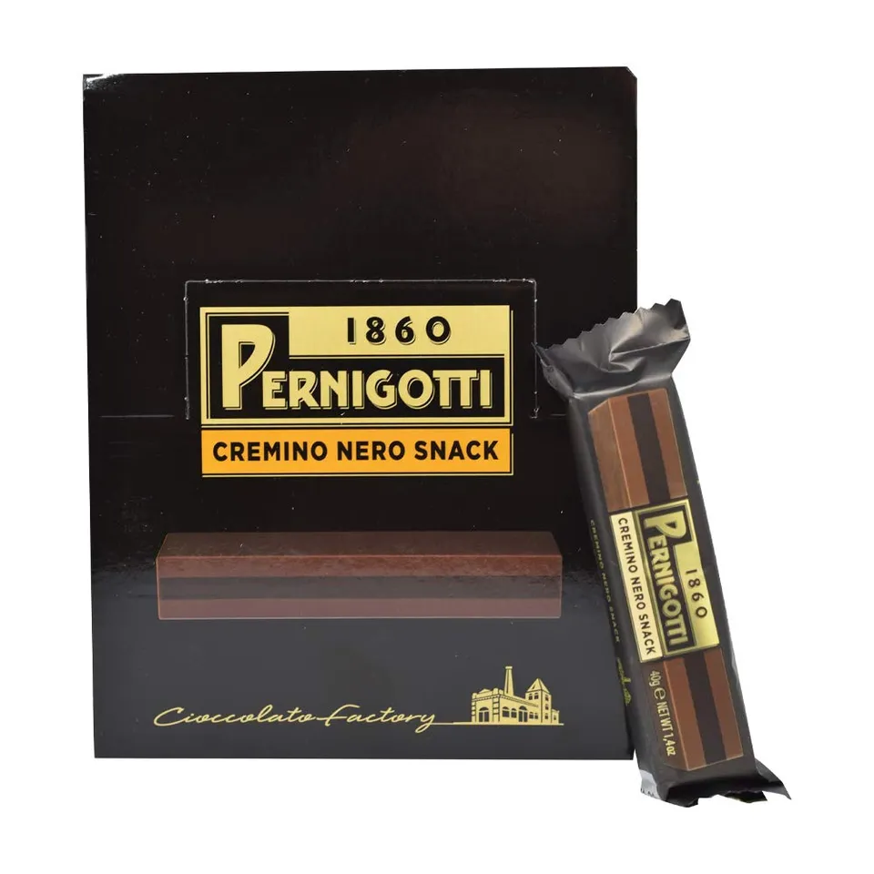 pernigotti-cremino-nero-barretta-snack-gianduia-fondente-21-x-40g image 1