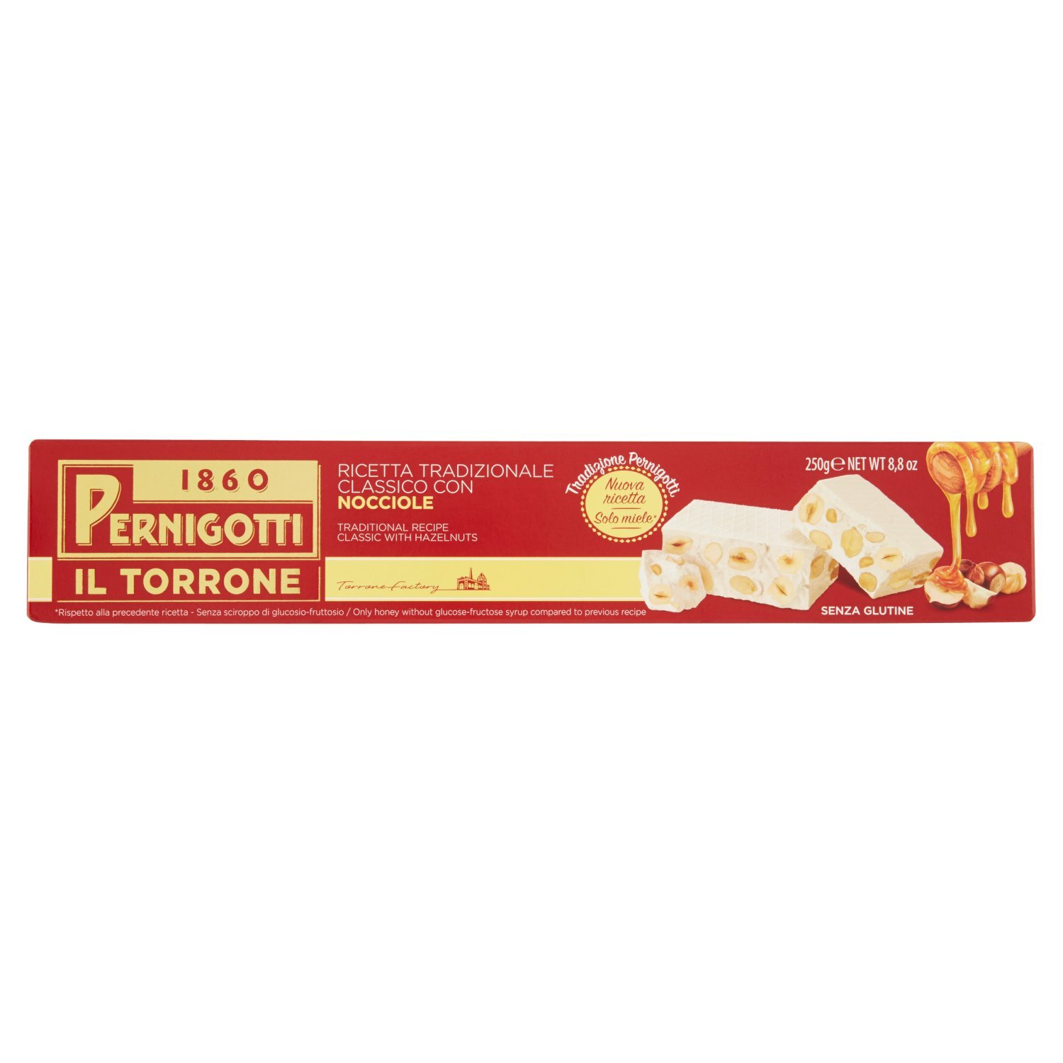 pernigotti-torrone-classico-alla-nocciola-250g-senza-glucosio image 1