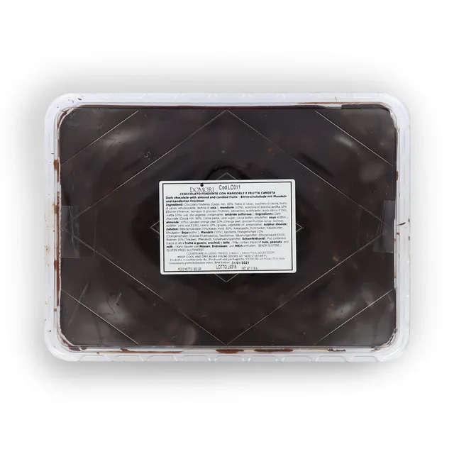 domori-foglio-cioccolato-fondente-con-mandorle-e-arancia-candita-800g-formato-gr image 1