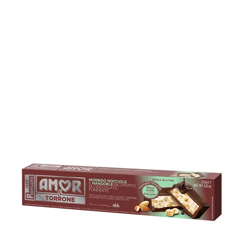 pernigotti-torrone-amor-morbido-fondente-miele-mandorle-nocciole-12-x-250-g-3-kg image 1