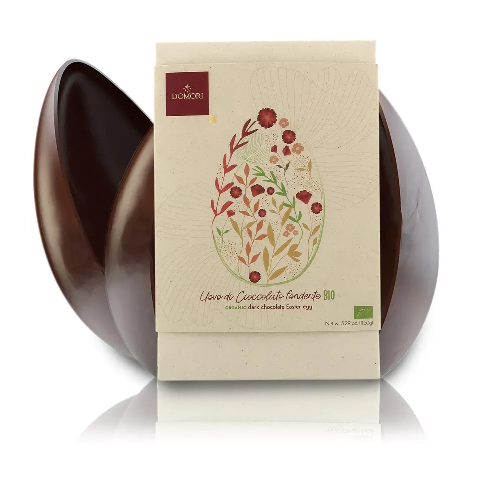 domori-uovo-di-cioccolato-fondente-biologico-66-150g-15cm image 1
