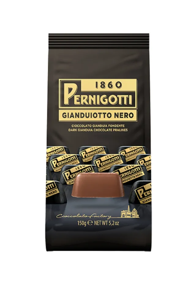pernigotti-praline-gianduiotto-nero-al-gianduia-fondente-150g image 1
