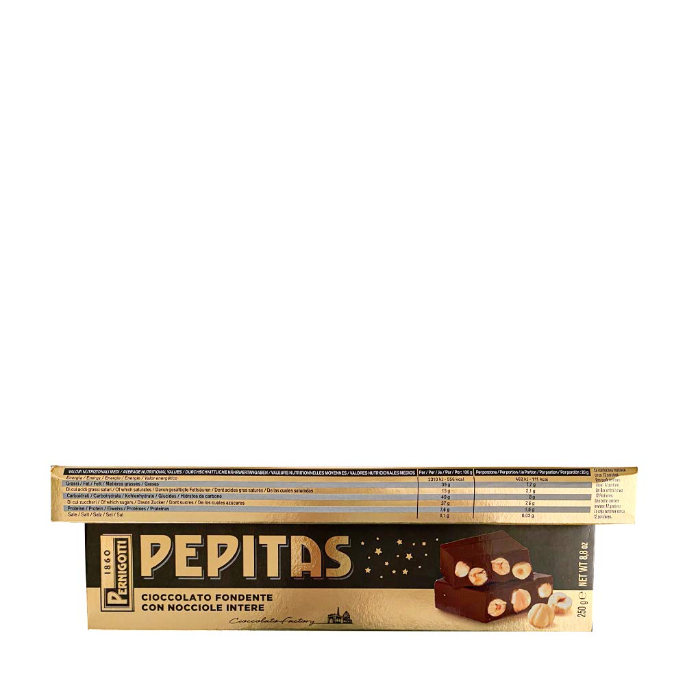 pernigotti-torrone-pepitas-fondente-con-nocciole-intere-12-x-250-g image 2