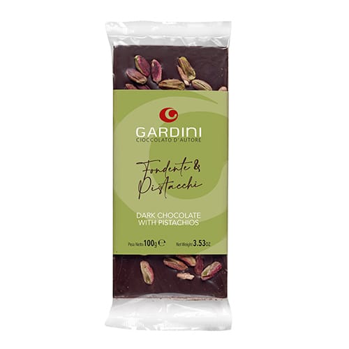 gardini-tavoletta-cioccolato-extra-fondente-62-con-pistacchi-di-sicilia image 1