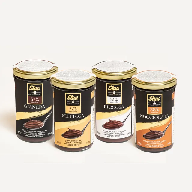 slitti-kit-4-creme-spalmabili-gianera-riccosa-slittosa-nocciolata image 1