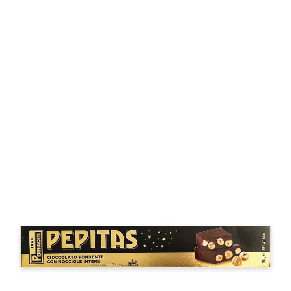 pernigotti-torrone-pepitas-fondente-nocciole-intere-6-x-400-g-2-4-kg image 1