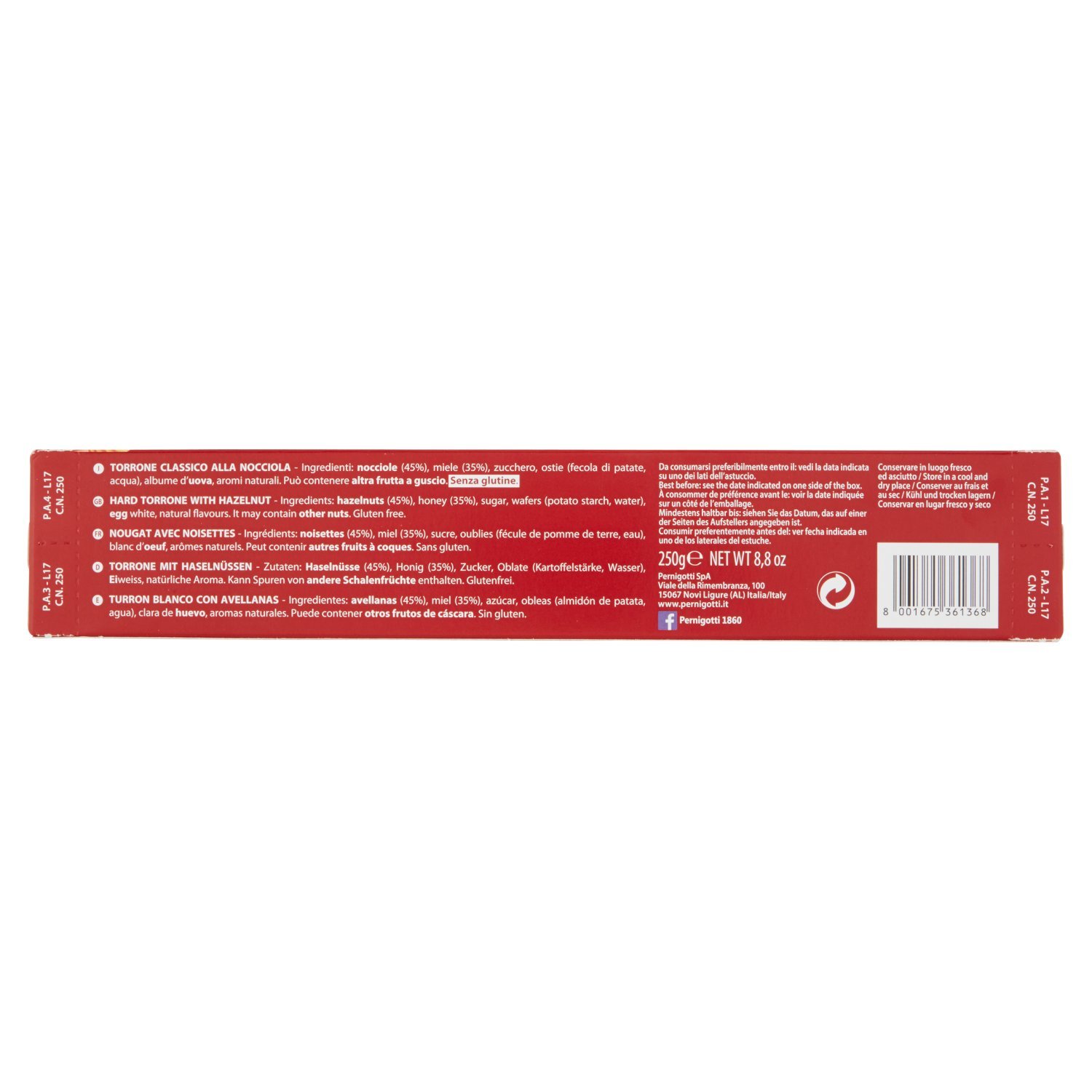pernigotti-torrone-classico-alla-nocciola-250g-senza-glucosio image 3