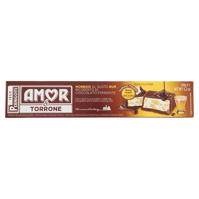 pernigotti-torrone-amor-rum-ricoperto-cioccolato-fondente-150-g image 1