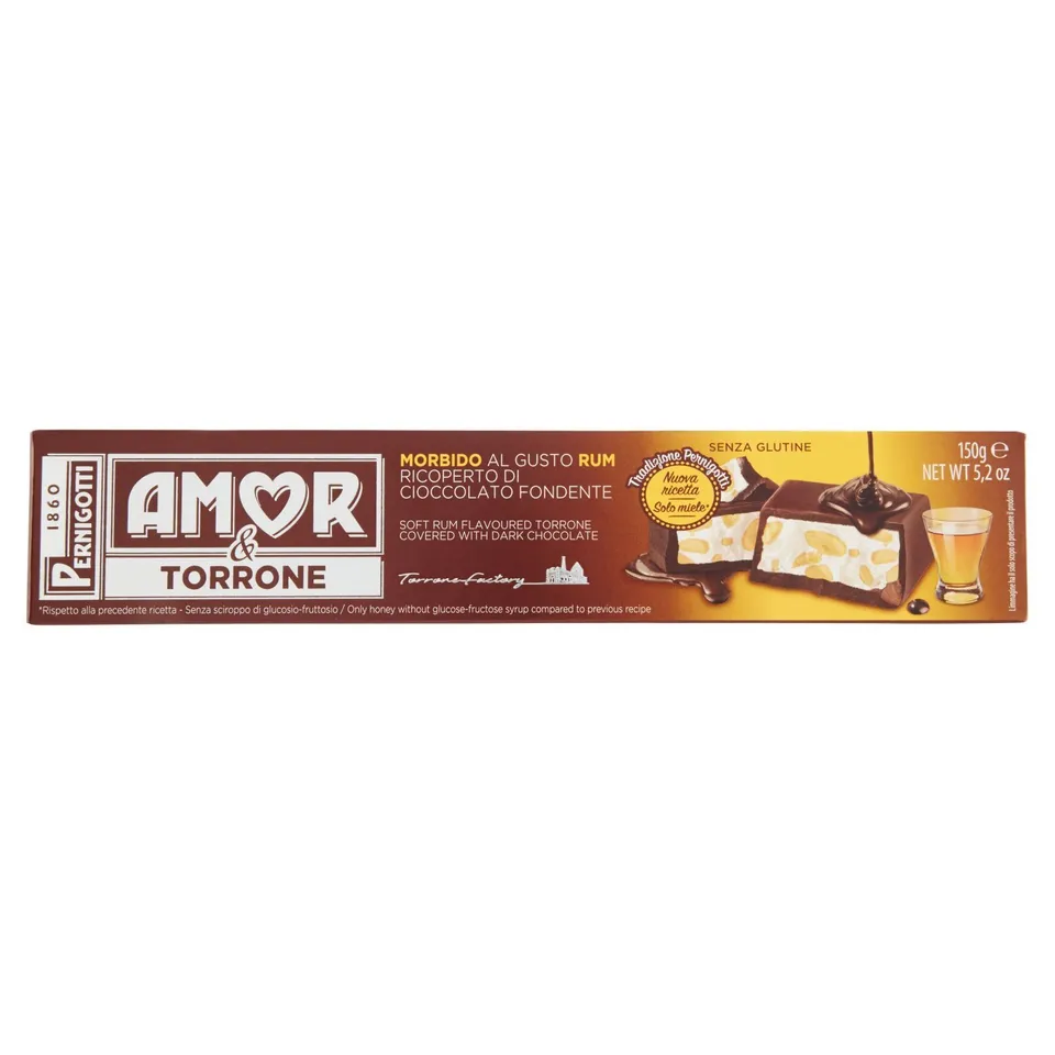 pernigotti-torrone-amor-rum-ricoperto-cioccolato-fondente-150-g image 1