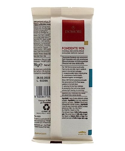 domori-tavoletta-cioccolato-fondente-90-senza-zucchero-75-g image 4
