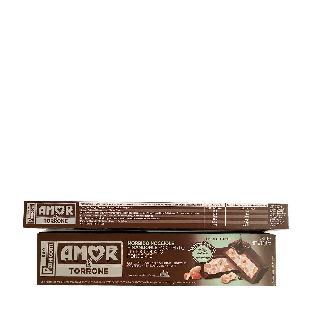 pernigotti-torrone-amor-morbido-fondente-miele-mandorle-nocciole-12-x-250-g-3-kg image 2