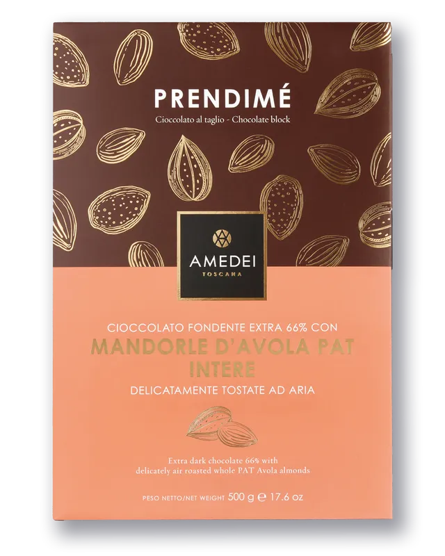 amedei-prendim-fondente-con-mandorla-d-avola-500g image 1