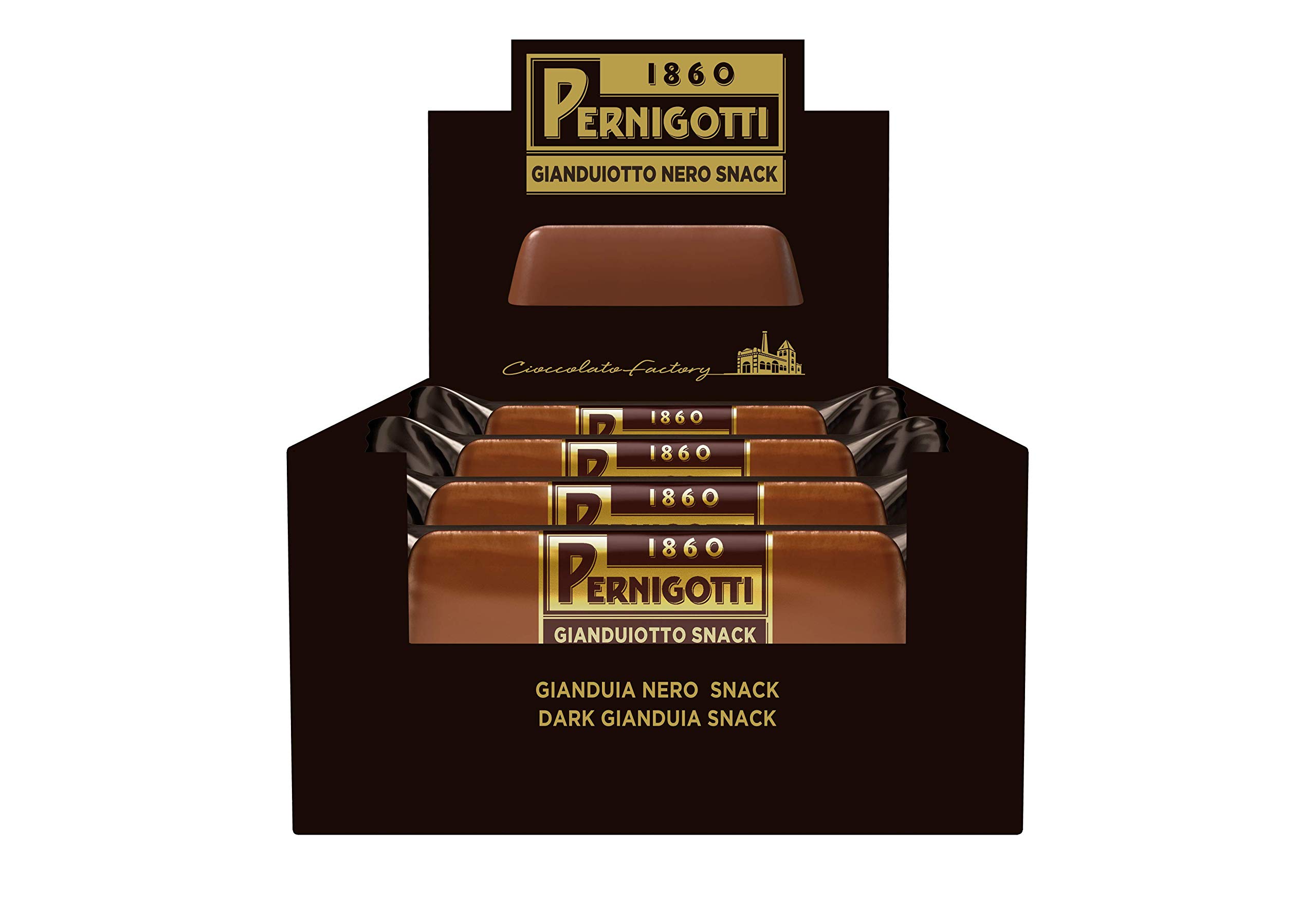 pernigotti-barretta-gianduiotto-nero-gianduia-fondente-35-cacao-21-x-40-g image 1