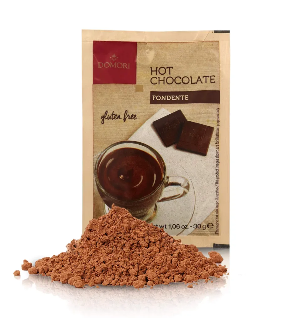domori-preparato-cioccolata-calda-fondente-100-bustine-x30g-3kg image 1