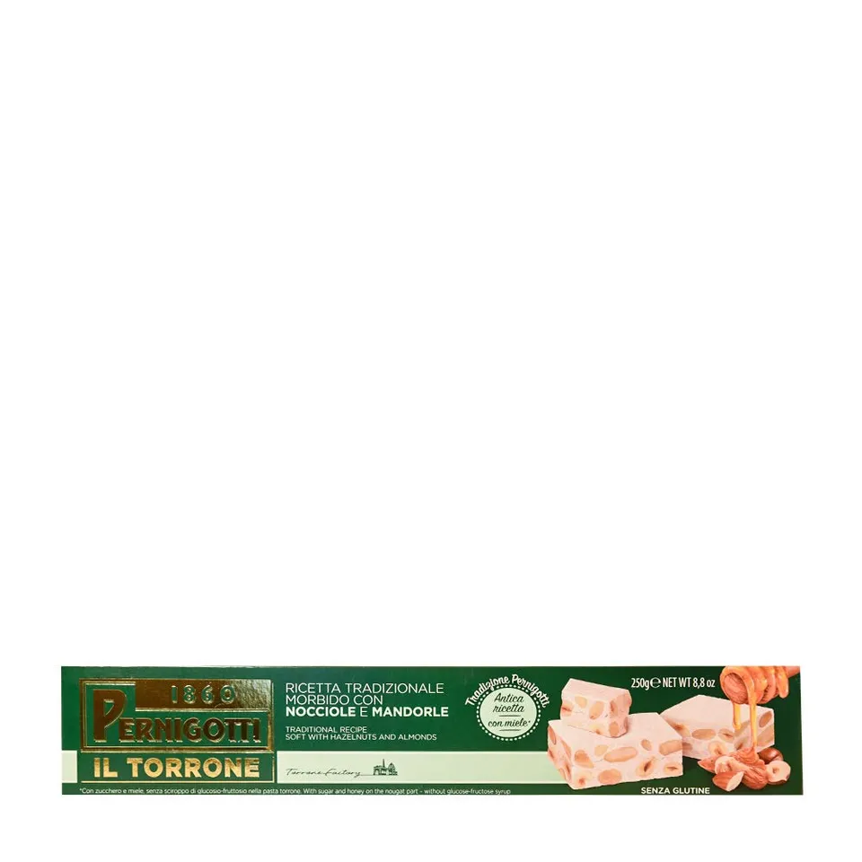 pernigotti-torrone-morbido-nocciola-e-mandorla-con-miele-12-pezzi-x-250-gr-3-kg image 1