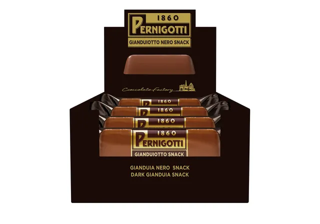 pernigotti-barretta-gianduiotto-nero-gianduia-fondente-35-cacao-21-x-40-g image 1