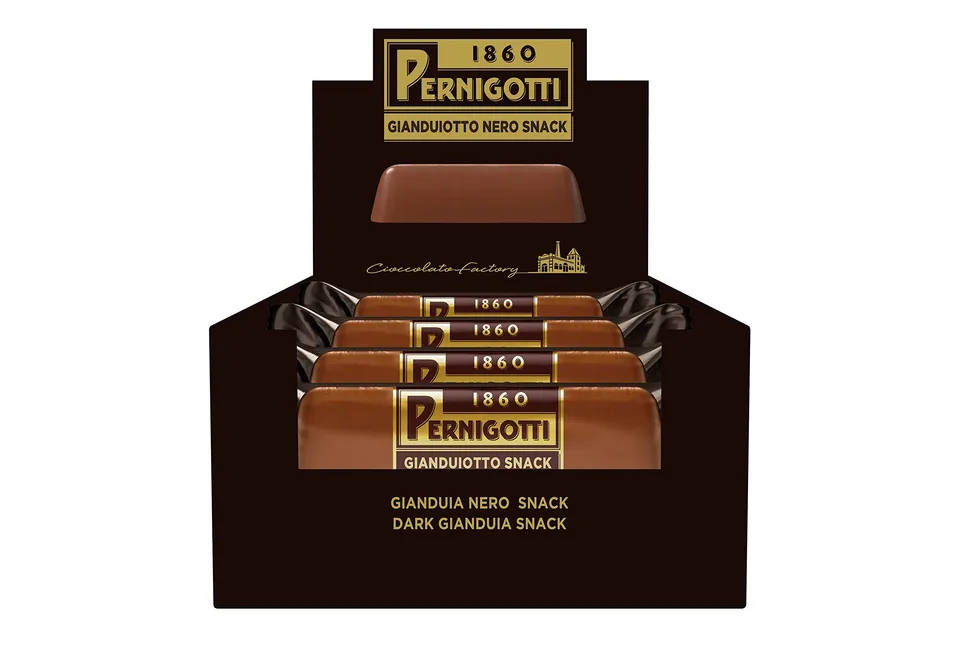 pernigotti-barretta-gianduiotto-nero-gianduia-fondente-35-cacao-21-x-40-g image 1
