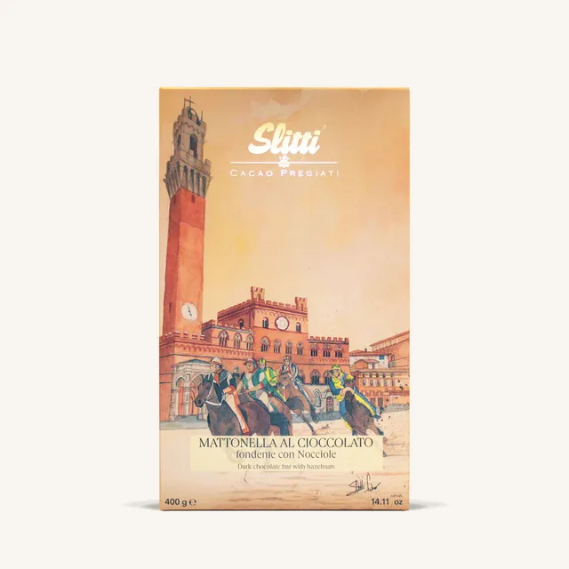 slitti-scorci-toscani-siena-400-gr-mattonella-fondente-con-nocciole image 1