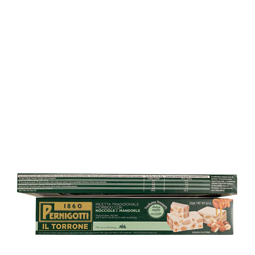 pernigotti-torrone-morbido-nocciola-e-mandorla-con-miele-12-pezzi-x-250-gr-3-kg image 2