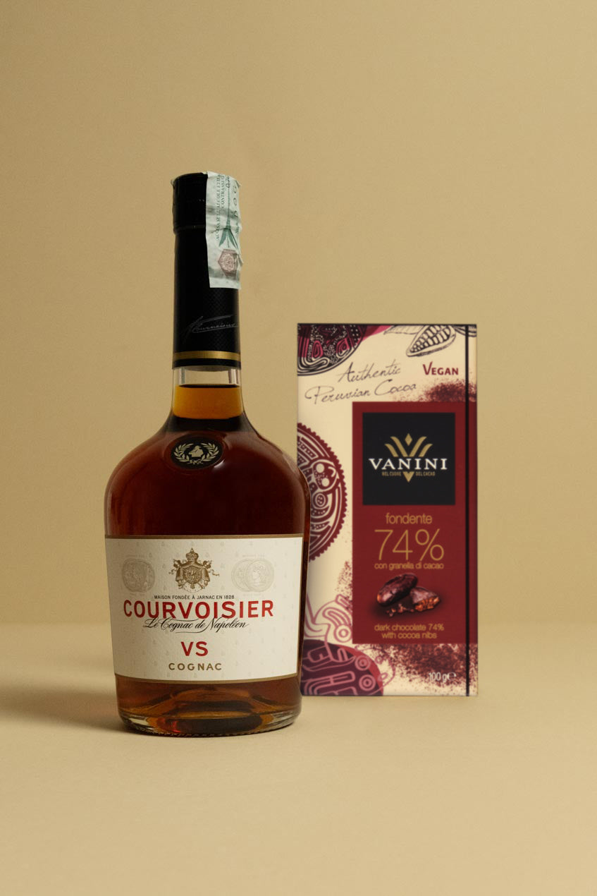 vanini-per-fondente-74-granella-cacao-cognac-courvoisier-kit image 1