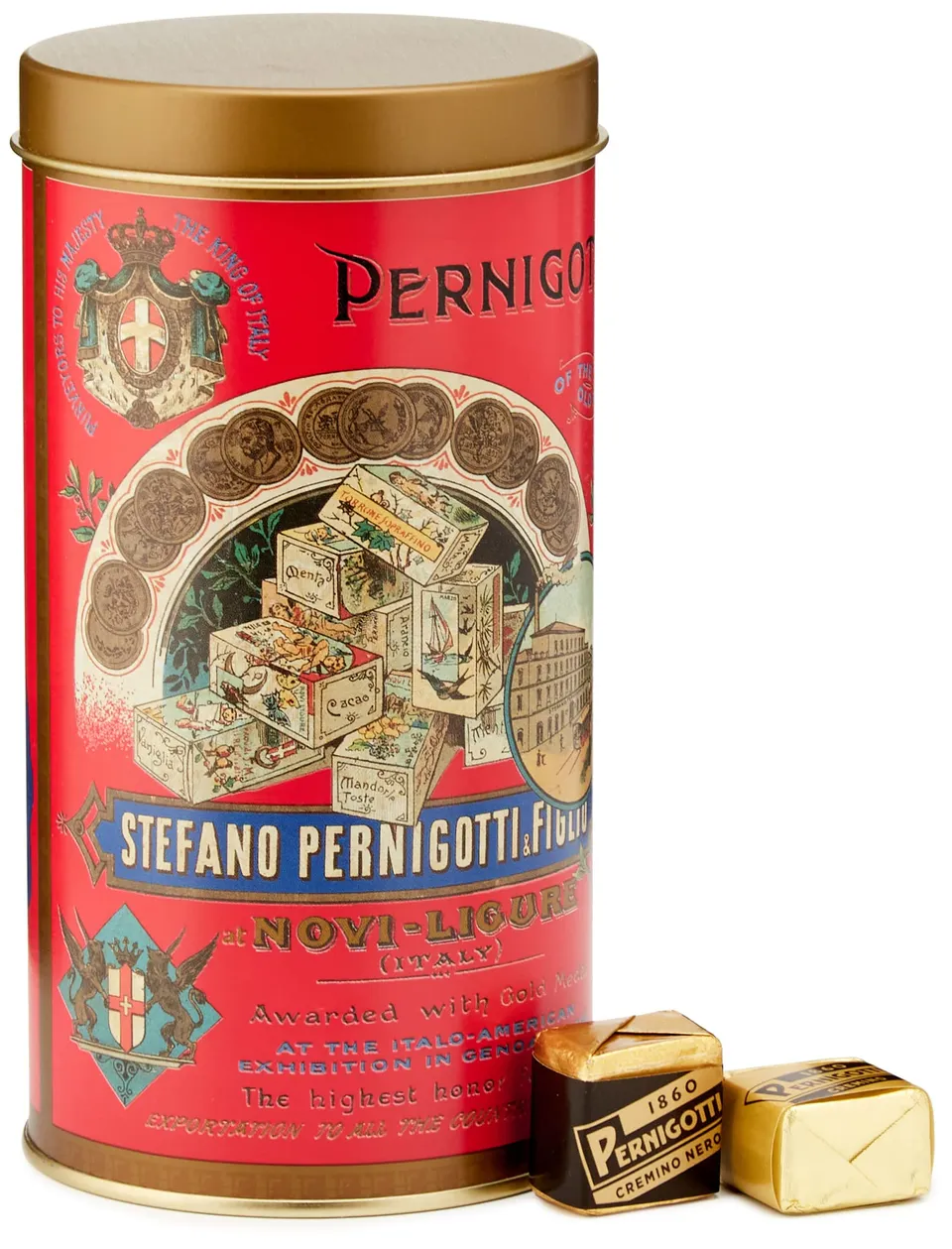 pernigotti-cremini-classici-e-fondenti-latta-vintage-190g image 1