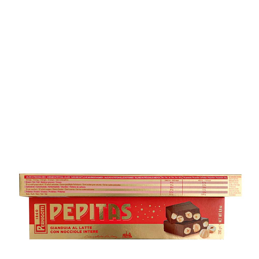 pernigotti-torrone-pepitas-classico-gianduia-latte-nocciole-12-x-250-g-3-kg image 2