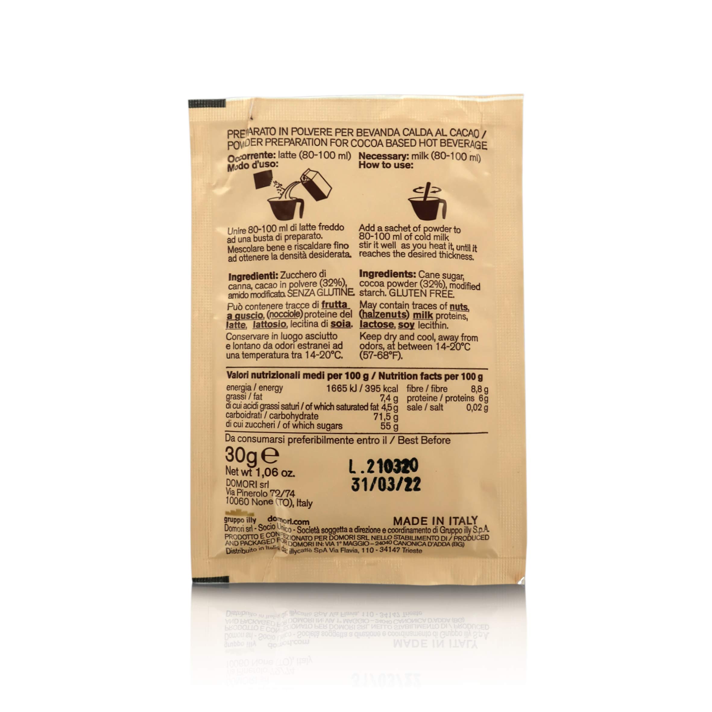 domori-preparato-cioccolata-calda-fondente-100-bustine-x30g-3kg image 4
