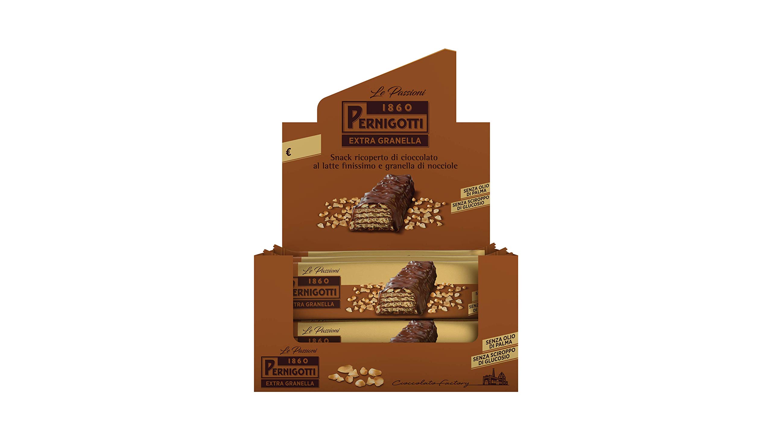 pernigotti-snack-extra-granella-wafer-ricoperto-cioccolato-al-latte-20-x-32-gr image 1