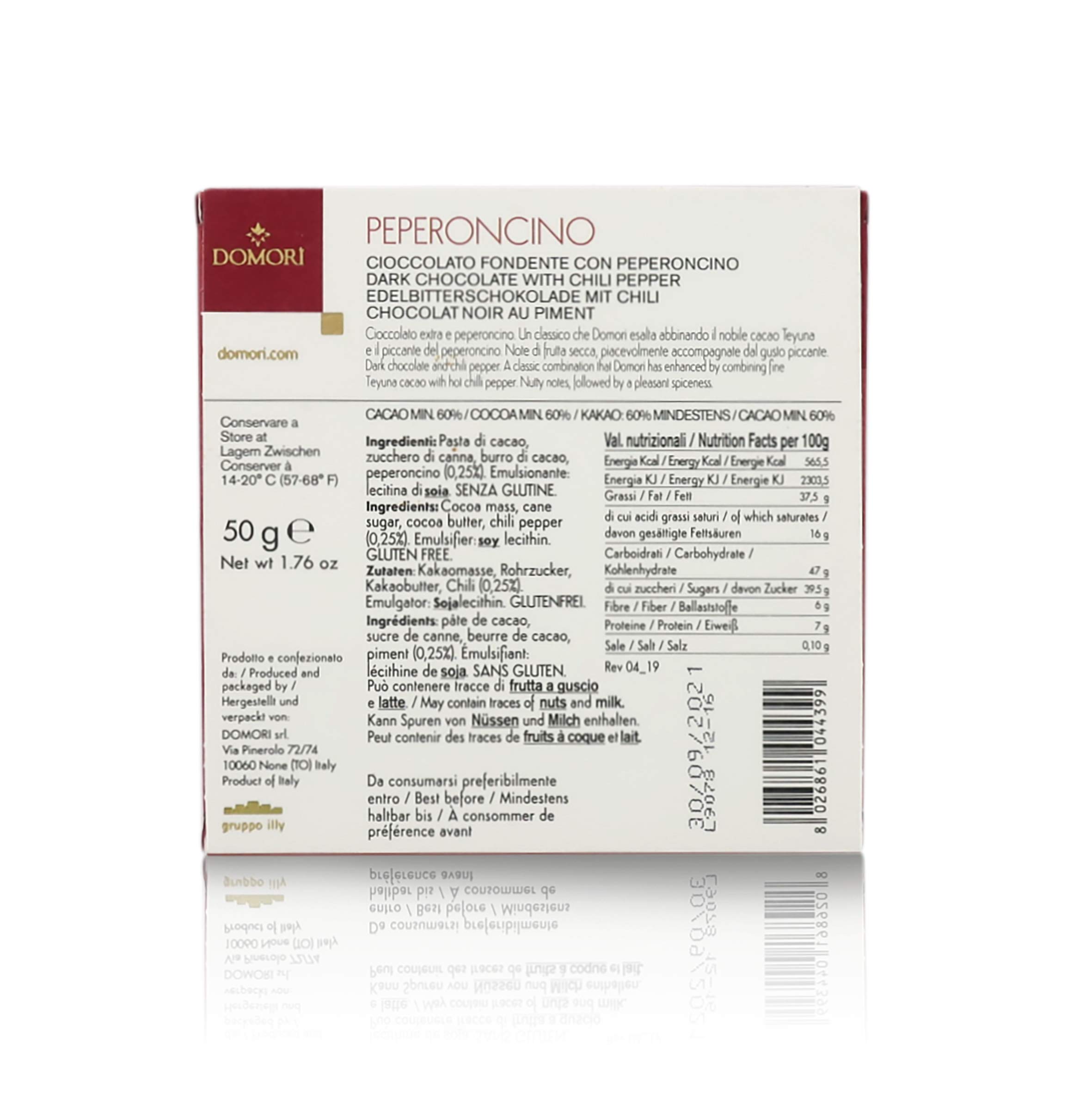 domori-linea-gourmet-tavoletta-cioccolato-fondente-con-peperoncino-12x50g image 4
