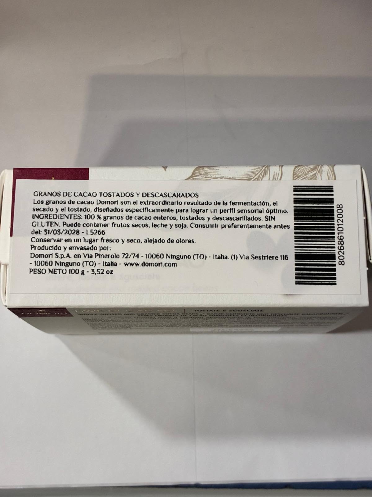 domori-fave-intere-di-cacao-tostate-e-sgusciate-trinitario-100-g image 3
