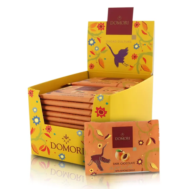 domori-tavolette-fondente-con-albicocca-e-mandorle-24x25g-600g image 1