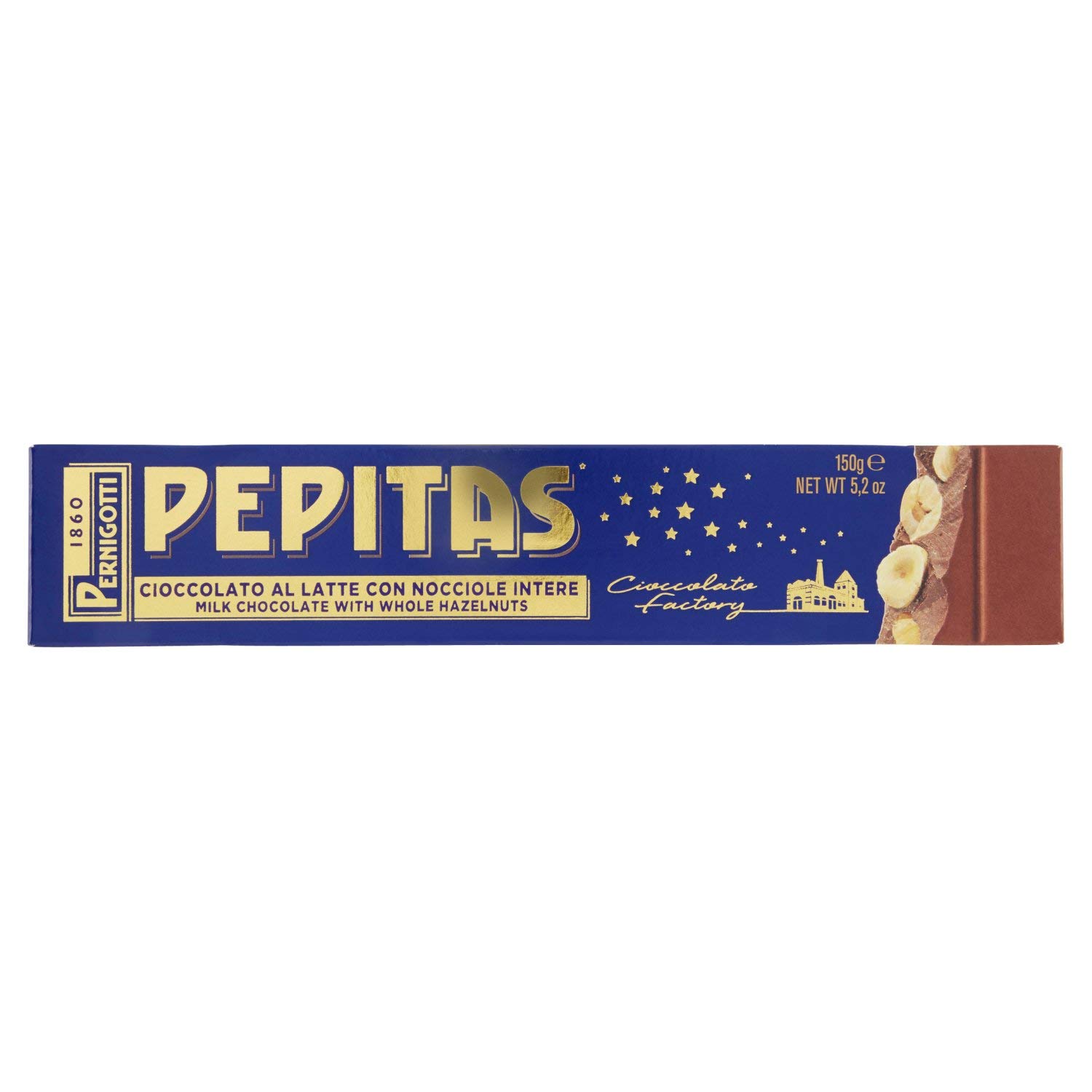 pernigotti-pepitas-torrone-cioccolato-al-latte-nocciole-150g image 1
