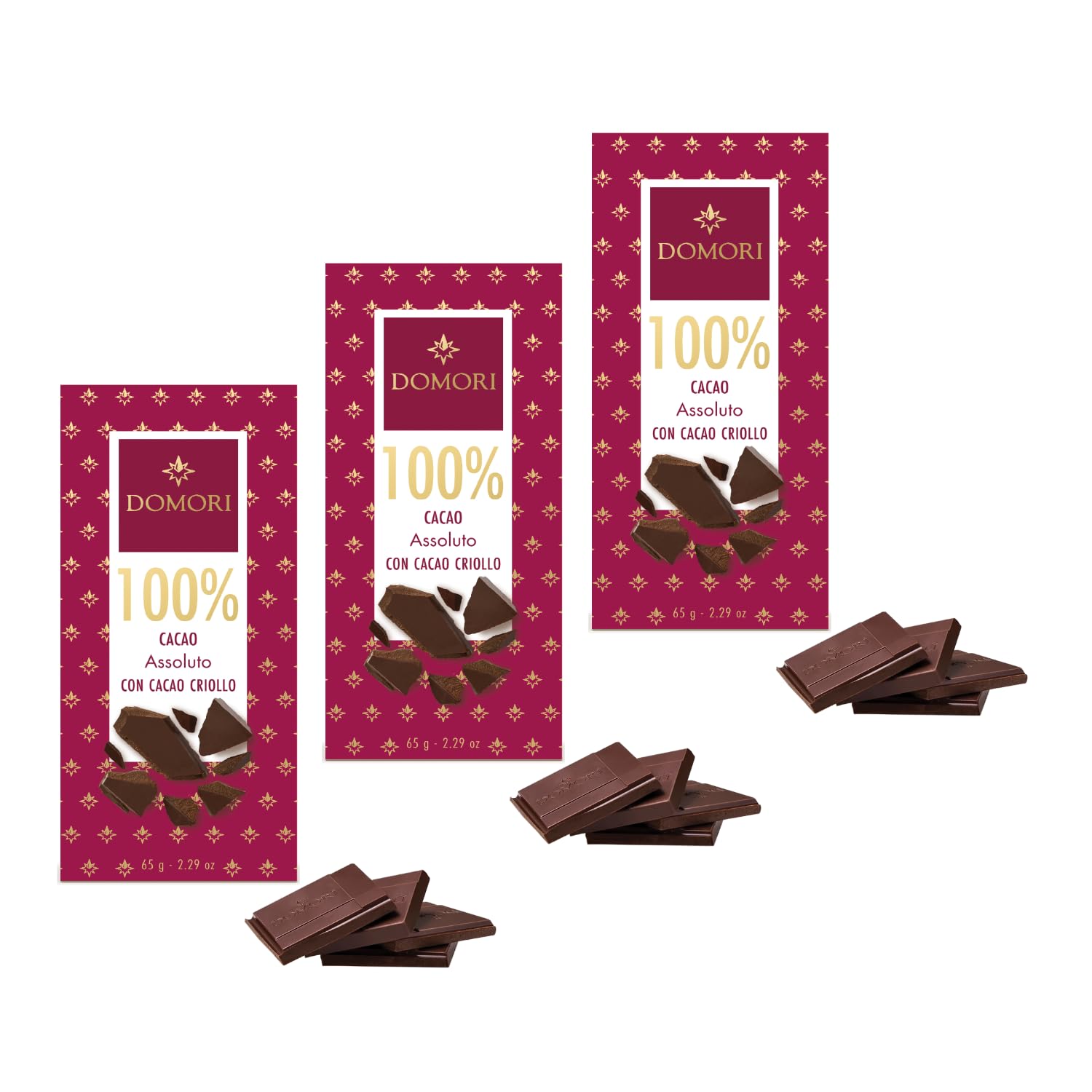 domori-tavoletta-massa-cacao-100-con-criollo-30-3-x-65g image 1