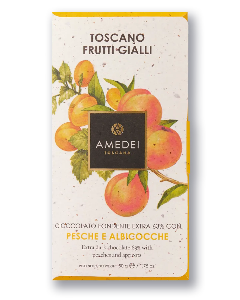 amedei-toscano-frutti-gialli-fondente-63-con-pesca-e-albicocca image 1