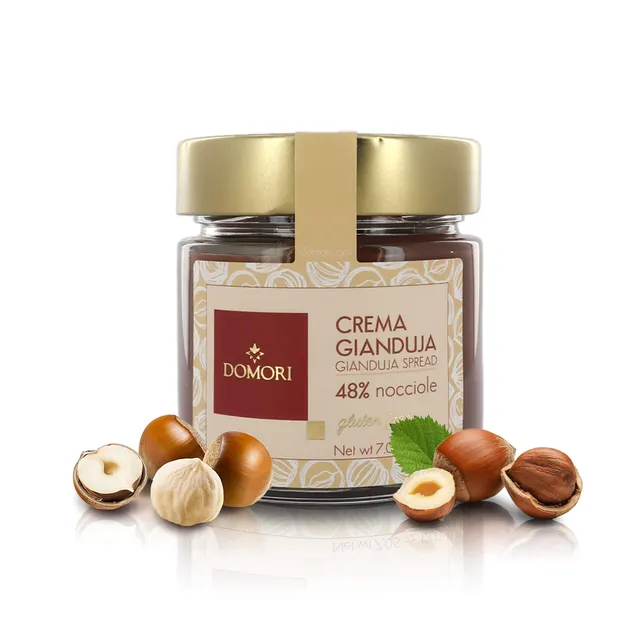 domori-crema-di-gianduia-classica-48-nocciole-piemonte-igp-spalmabile-200-g image 1