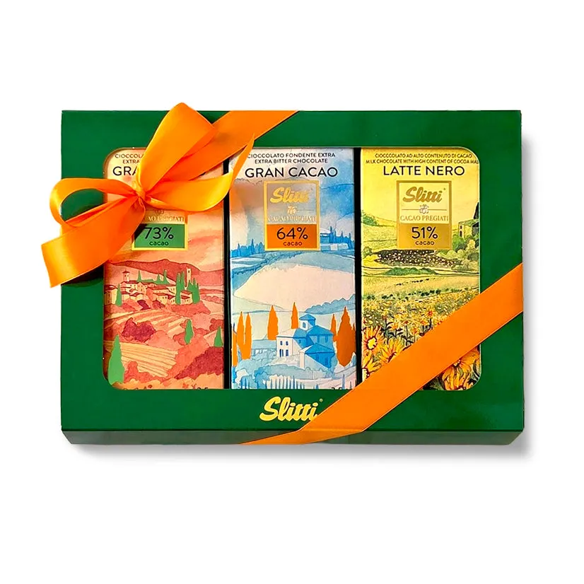 slitti-kit-toscana-3-tavolette-cioccolato-latte-e-fondente-100-g image 1