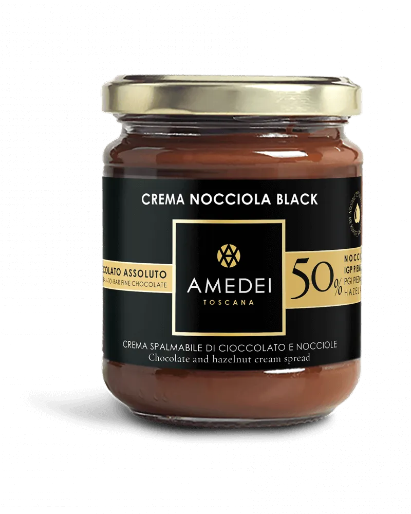 amedei-crema-nocciola-black-200g-crema-spalmabile-senza-latte image 1