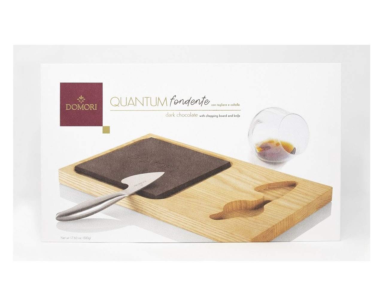 domori-quantum-set-degustazione-trinitario-con-tagliere-e-coltello-500-g image 1