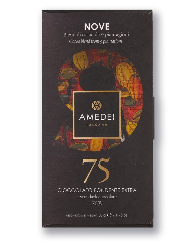 amedei-nove-tavoletta-fondente-75-blend-9-cacao image 1