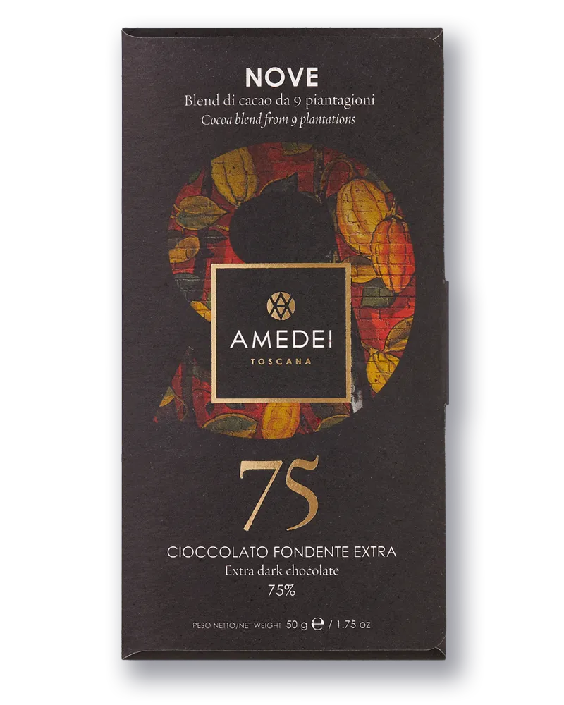 amedei-nove-tavoletta-fondente-75-blend-9-cacao image 1