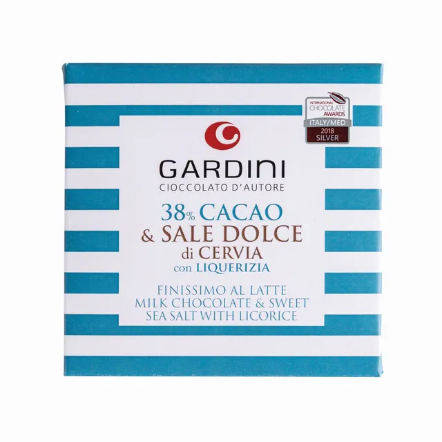 gardini-cervia-sweet-sea-salt-bar-cioccolato-al-latte-38-con-liquirizia image 1
