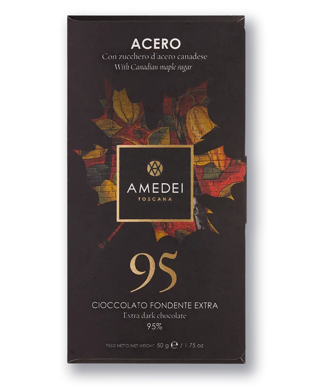 amedei-acero-tavoletta-cioccolato-fondente-95-con-zucchero-d-acero image 1