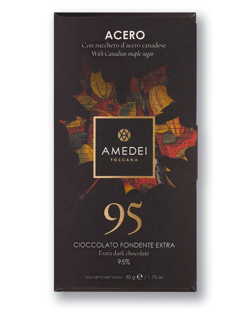 amedei-acero-tavoletta-cioccolato-fondente-95-con-zucchero-d-acero image 1